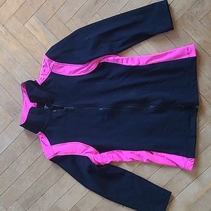 Bebe Sport black & pink 3/4 sleeve jacket size S